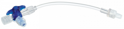 Кран 3-ходовой Дискофикс С с Сэйффлоу 360° синий линия 50 см купить оптом в Новокузнецке
