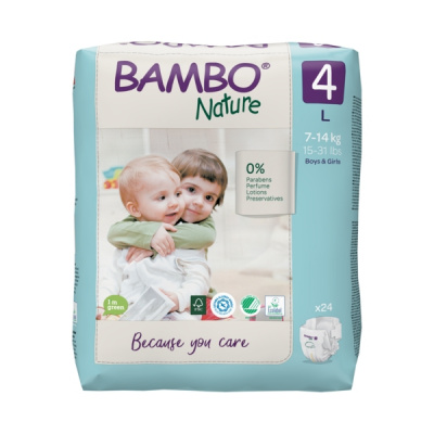 Эко-подгузники Bambo Nature 3 (4-8 кг), 52 шт купить оптом в Новокузнецке