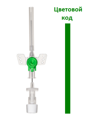 Катетер внутривенный периферический TOPCATH X Plus с инъекционным портом и крыльями модернизированный, FEP, размер G: 18 купить оптом в Новокузнецке